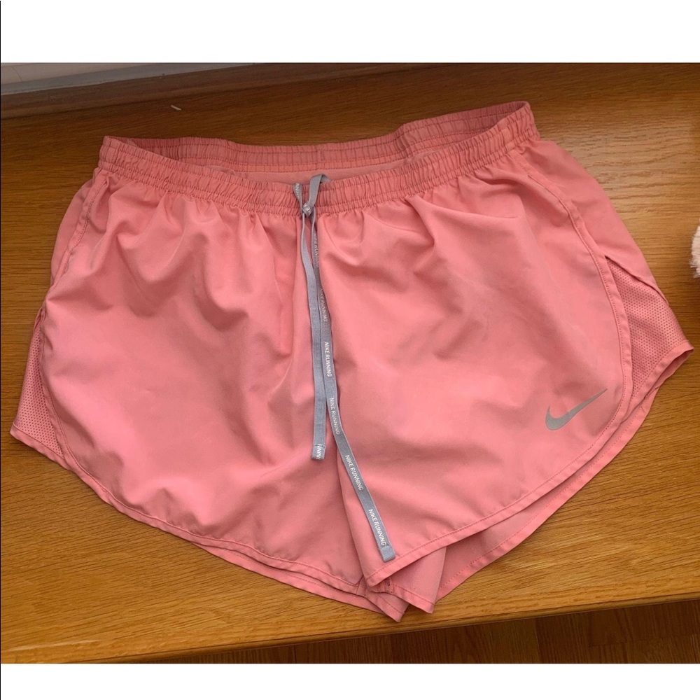 pink nike dri fit shorts
